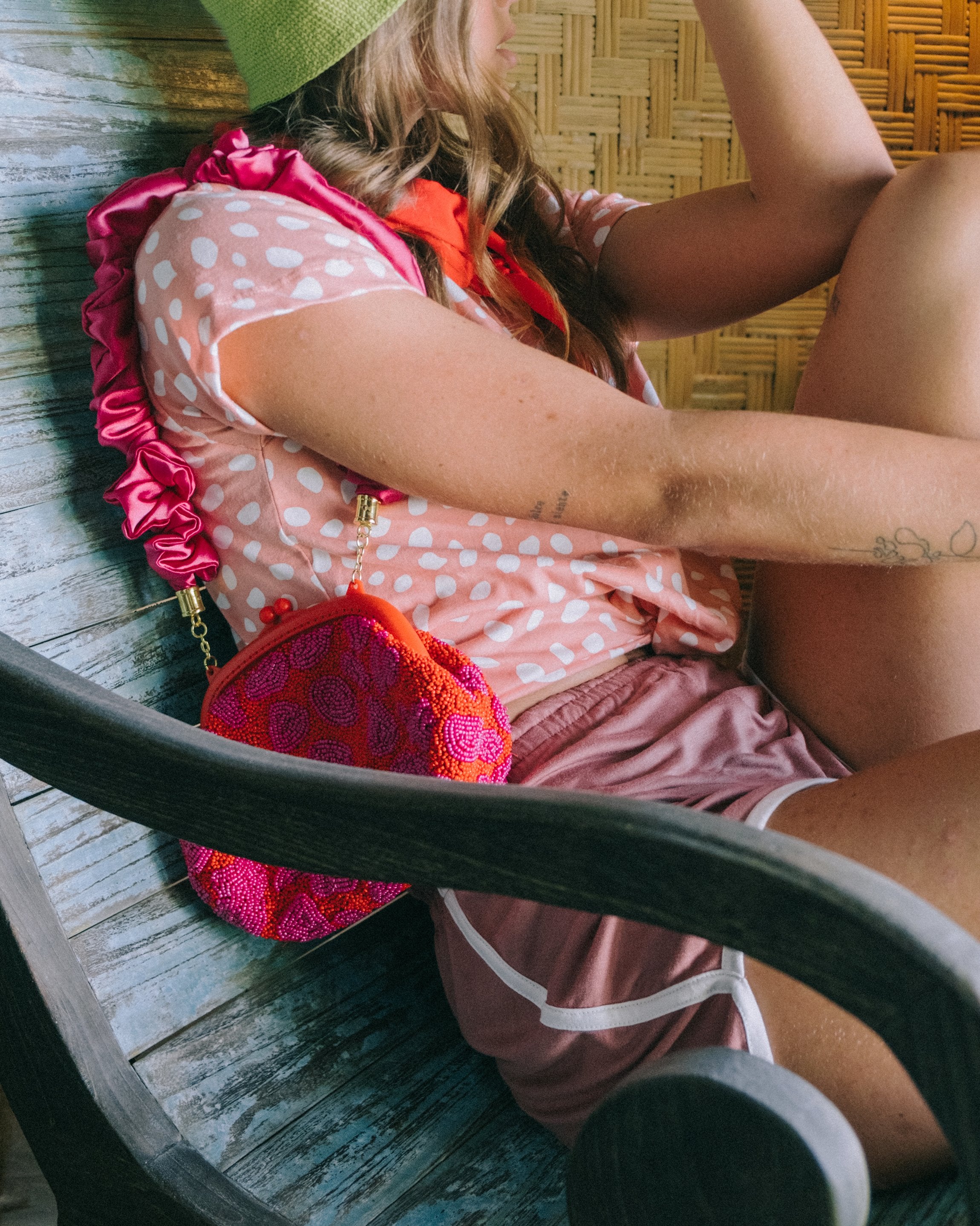 Girl Seaside Runner Bamboo Shorts, in Desert Rose