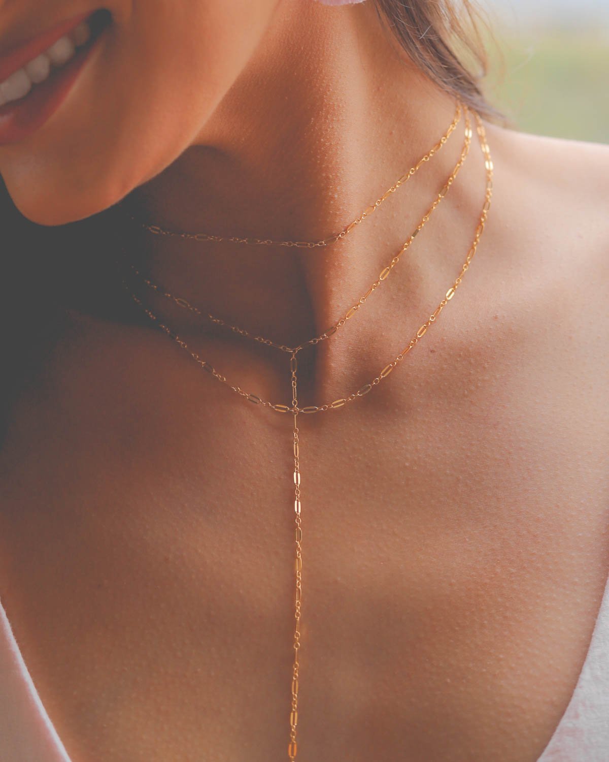 Razor BLADE 18K GOLD Necklace