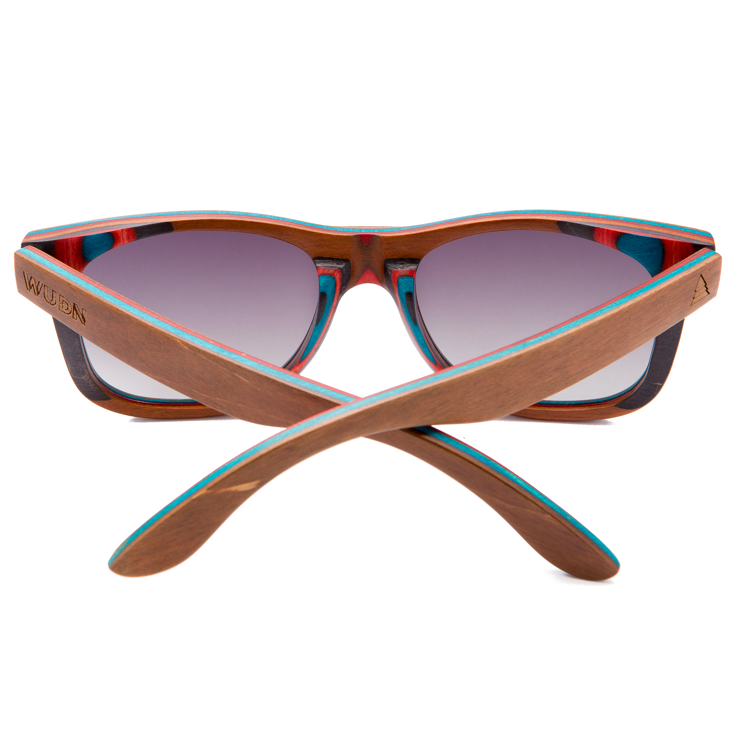 Recycled Skatedeck Jetty Ledge Brown Sunglasses by WUDN